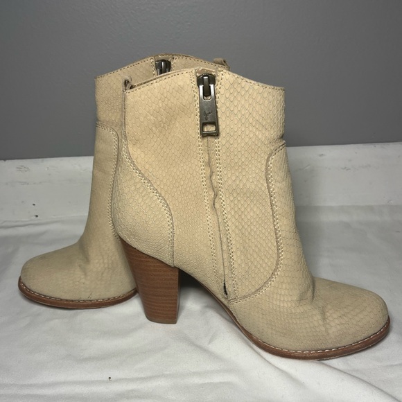 Joie - Dalton Ankle boots -Sand snakeskin leather bootie size 36/6 - Picture 2 of 5